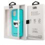 Karl Lagerfeld Choupette Head maskica za iPhone 12 Pro Max - tirkizni