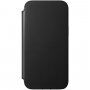 Nomad Rugged Folio kožna flip futrola s MagSafe za iPhone 12 Pro Max - crno