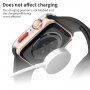 Zaštitna blještava futrola s kaljenim staklom za Apple Watch 44mm - srebrni