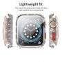 Zaštitna blještava futrola s kaljenim staklom za Apple Watch 40mm - sivo