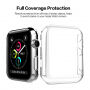Futrola sa zaštitom ekrana za Apple Watch 38mm - prozirna