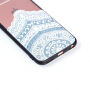 Zaštitna plastična maskica s crnim remenom za Apple iPhone 6S Plus / 6 Plus - plavo-bijela čipka