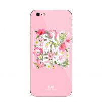 NXE zaštitna plastična maskica sa slojem od kaljenog stakla za Apple iPhone 6 Plus / 6S Plus - ružičasta