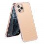 Maskica s tekstuomu karbonskih vlakana i zašti zaštitnim okvirom za iPhone 11 Pro Max - ružičasto zlatni