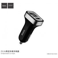 HOCO auto punjač (5V/3.1A) s dva USB ulaza za Apple iPhone / iPad / iPod - crna