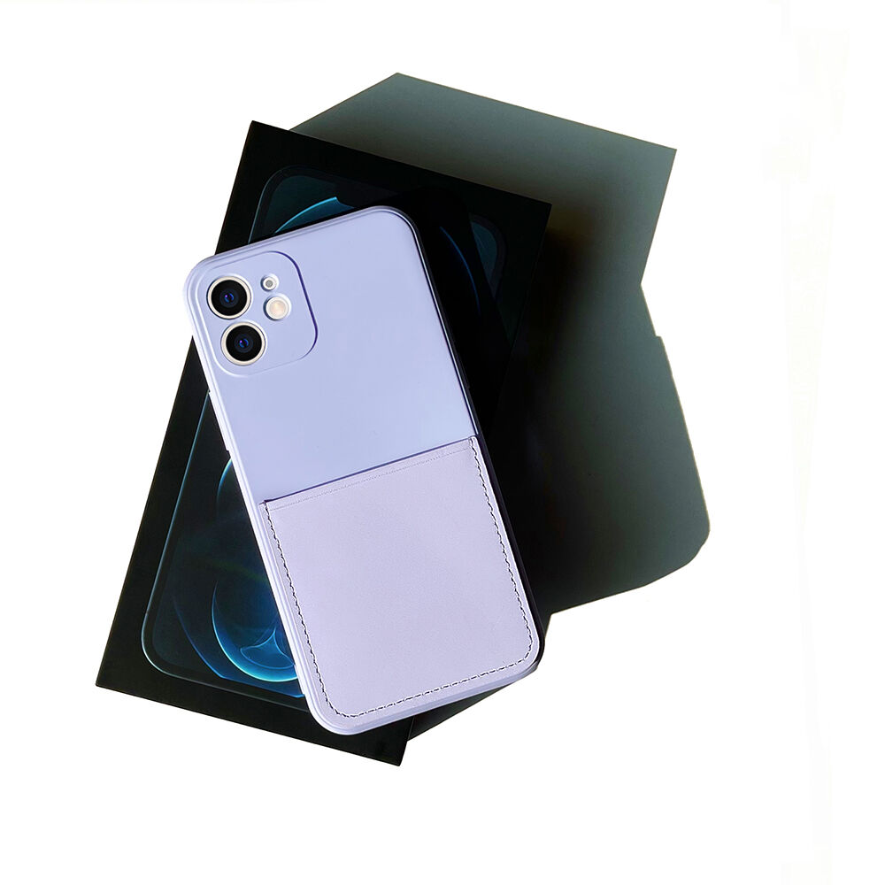 Zaštitna maskica s džepom za kartice za iPhone 12 - petrolej