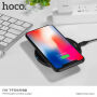 HOCO dizajnerski bežični punjač za Apple iPhone - crna
