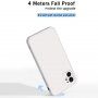 Silikonska zaštitna maskica s ravnim rubovima za iPhone 11 - crni