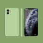 Silikonska zaštitna maskica s ravnim rubovima za iPhone 11 - zeleni