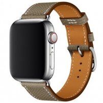 Kožni remen za Apple Watch Ultra 49mm / 46mm / 45mm / 44mm / 42mm - sivosmeđa