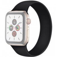 Silikonski remen za navući za Apple Watch Ultra 49mm / 46mm / 45mm / 44mm / 42mm - S - crni
