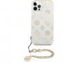 Guess Chain Peony maskica za iPhone 12 Pro Max - zlatni