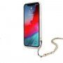 Guess Chain Peony maskica za iPhone 12 Pro Max - zlatni
