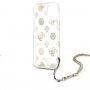 Guess Chain Peony maskica za iPhone 12 Pro Max - zlatni