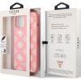 Guess Liquid Silicone White Peony maskica za iPhone 12 Pro Max - ružičasti