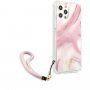 Guess Marble maskica za iPhone 12 Pro Max - ružičasti