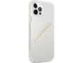 Guess Vintage Script Gold Logo maskica za iPhone 12 Pro Max - zlatni