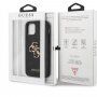 Guess Saffiano Big 4G Metal Logo maskica za iPhone 12 Pro Max - crni