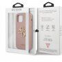 Guess Saffiano Big 4G Metal Logo maskica za iPhone 12 Pro Max - ružičasti