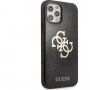 Guess Big 4G Full Glitter maskica za iPhone 12 Pro Max - crni