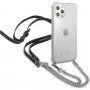 Guess Silver 4G Chain and Script maskica za iPhone 12 Pro Max - srebrni