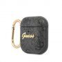 Guess 4G Script futrola za AirPods 1 / 2 - sivi