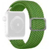 Remen s uzorkom pletenice za Apple Watch Ultra 49mm / 46mm / 45mm / 44mm / 42mm - zeleni