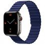 Silikonski magnetski remen za Apple Watch Ultra 49mm / 46mm / 45mm / 44mm / 42mm - plavi