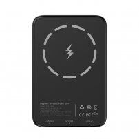 Powerbanka s bežičnim brzim punjenjem MagSafe s portom USB-C - 5 000 mAh - crna