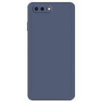 Silikonska zaštitna maskica s ravnim rubovima za iPhone 7 Plus / 8 Plus - sivoplava