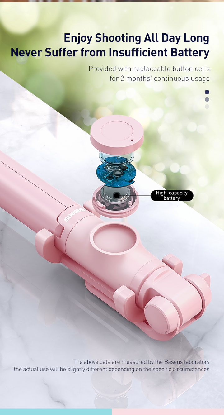 Baseus Lovely bluetooth selfie stick sa stativom za iPhone - crna