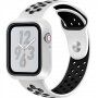 Zaštitna maska ​​sa silikonskim remenom za Apple Watch 40mm - bijelo-crna