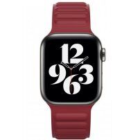 Silikonski remen s magnetskim kopčanjem za Apple Watch 42mm / 41mm / 40mm / 38mm - boja vina