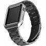 Metalna maskica s remenom za Apple Watch 42mm / 41mm / 40mm / 38mm - crna