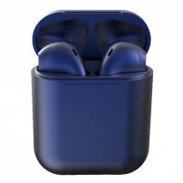 InPods 12 bežične bluetooth slušalice s kućištem za punjenje za Apple uređaj - safirno plava