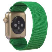 Najlonska remen za navući za Apple Watch 42mm / 41mm / 40mm / 38mm - tamno zeleni