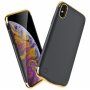 Zaštitna maskica s baterijom za iPhone XS Max - 6000 mAh - Crna / zlatna
