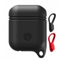 Silikonska zaštitna maska otporna na vodu i prašinu za AirPods 1 / 2 - crna