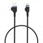 Wiwu 4v1 opleteni kabel za podatke i punjenje USB-A / USB-C / Lightning za iPhone / iPad / iPod / AirPods - 1,2 m - crni