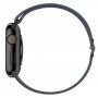 Silikonski remen s kliznom kopčom za Apple Watch 42mm / 41mm / 40mm / 38mm - tamno sivi