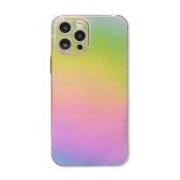 Prozirna maskica ogledalo za iPhone 11 Pro - duginih boja