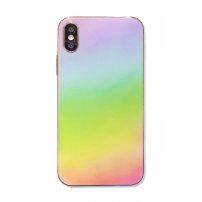 Prozirna maskica ogledalo za iPhone XS Max - duginih boja