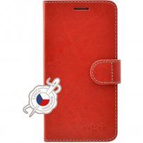 FIXED FIT flip prošivena futrola iPhone 12 / 12 Pro - crveno