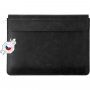 FIXED Oxford kožna kuverta za MacBook Pro 16" (A2141 / A2485 / A2780 / A2991 / A3186 / A3403) - crna