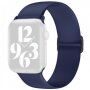 Silikonski remen s kliznom kopčom za Apple Watch 42mm / 41mm / 40mm / 38mm - tamno plavi