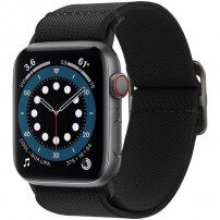 Spigen Lite Fit najlonski remen pro Apple Watch Ultra 49mm / 46mm / 45mm / 44mm / 42mm - crni