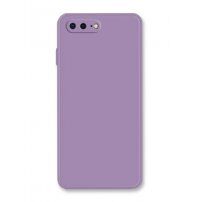 Silikonska zaštitna maskica s ravnim rubovima za iPhone 7 Plus / 8 Plus - ljubičasti
