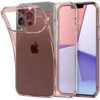 Spigen Crystal Flex prozirna maska pro iPhone 13 Pro Max - ružičasti