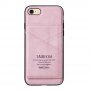 Taokkim zaštitna maska od PU kože sa dzepom u retro stilu pro iPhone 6 Plus / 6S Plus - ružičasti