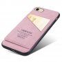 Taokkim zaštitna maska od PU kože sa dzepom u retro stilu pro iPhone 6 Plus / 6S Plus - ružičasti